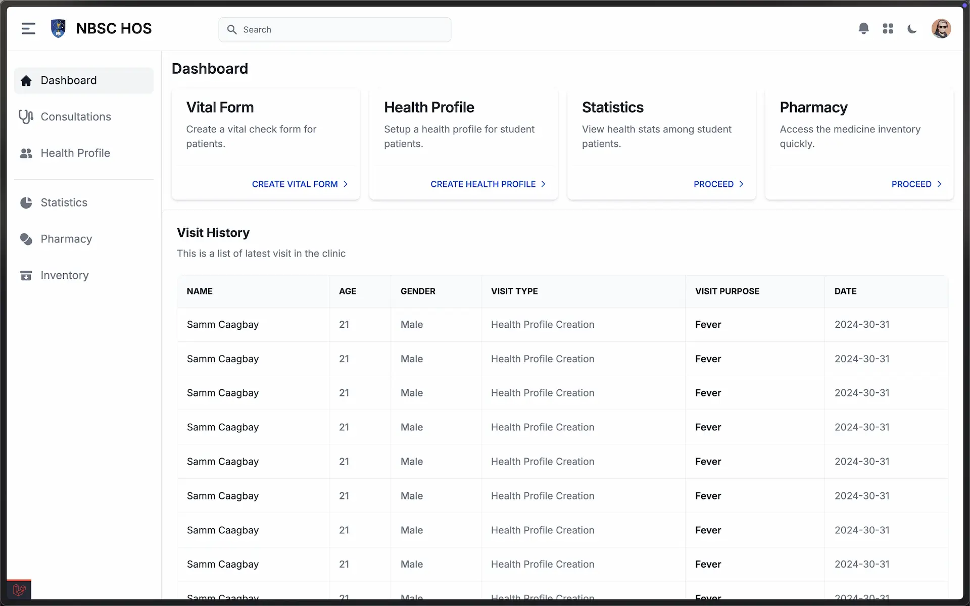 NBSC Hospital Management System - Gallery image 3