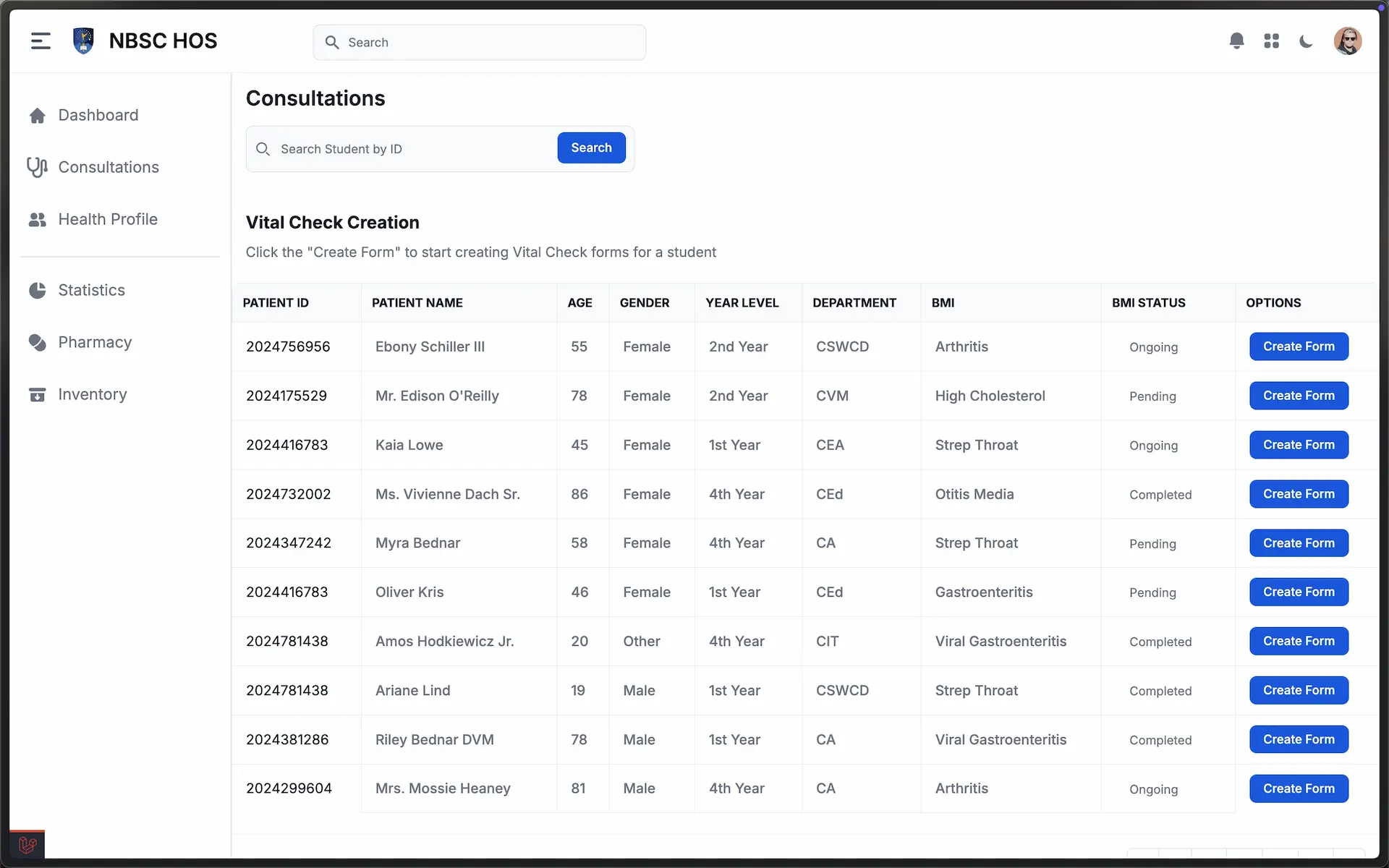 NBSC Hospital Management System - Gallery image 4