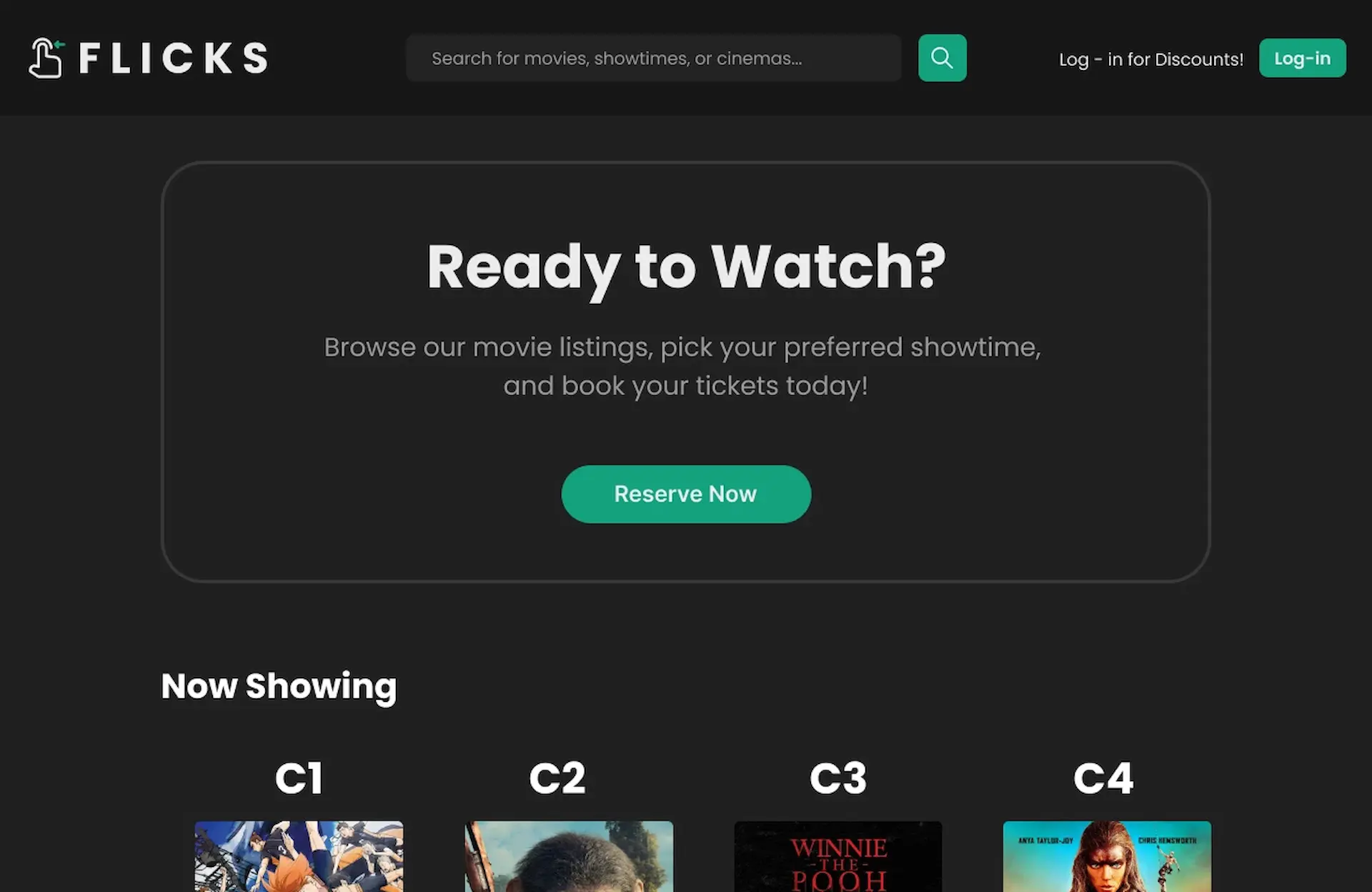 Flicks: Movie Ticketing Booking System